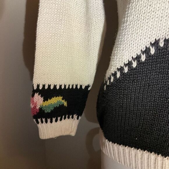 Rebecca Stone Vintage 80’s Knit Floral Sweater, Medium - Picture 9 of 14